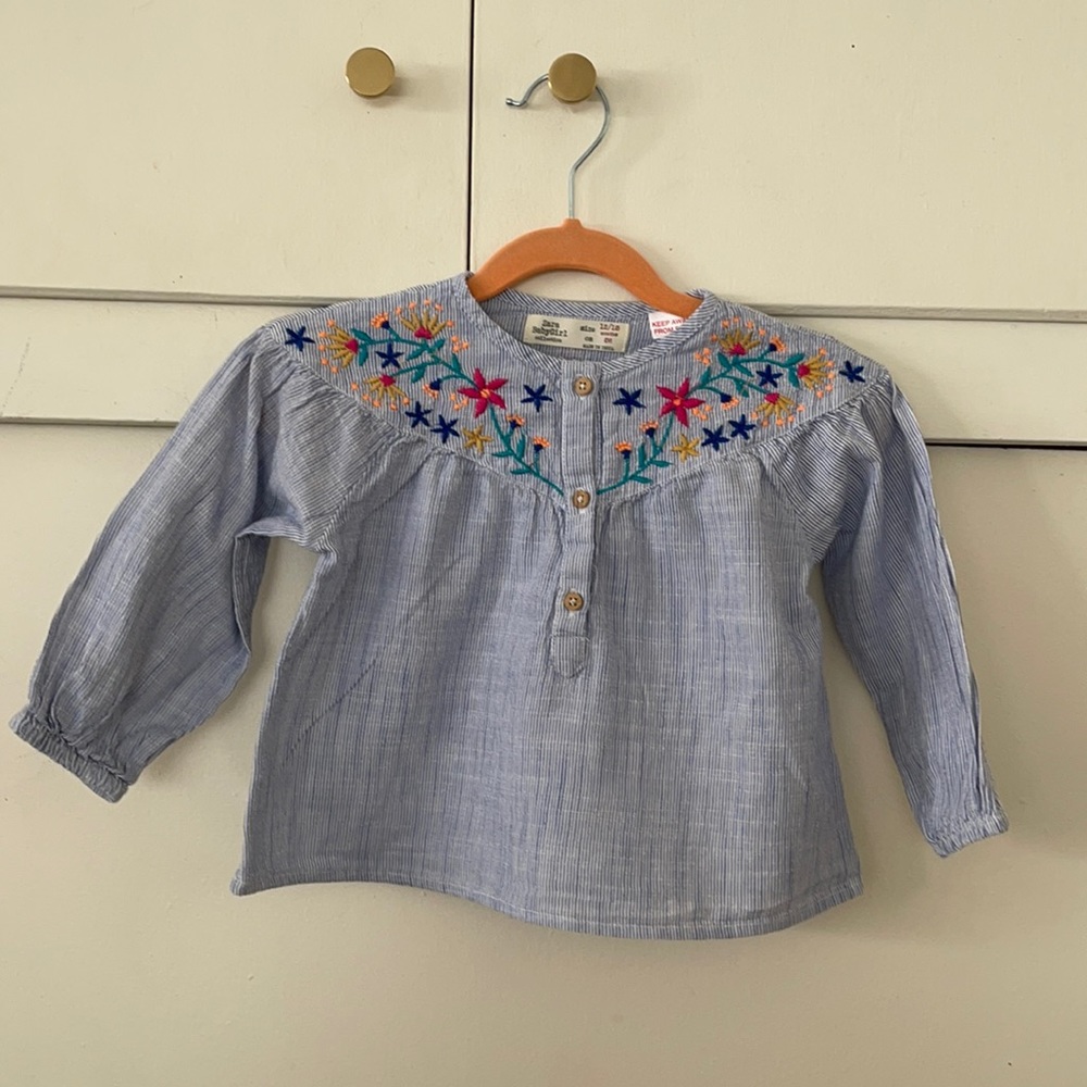 Zara Embroidered Blouse